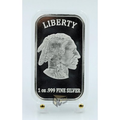 USA SilverTowne Buffalo 1 oz Silver Bar 999 in Capsule