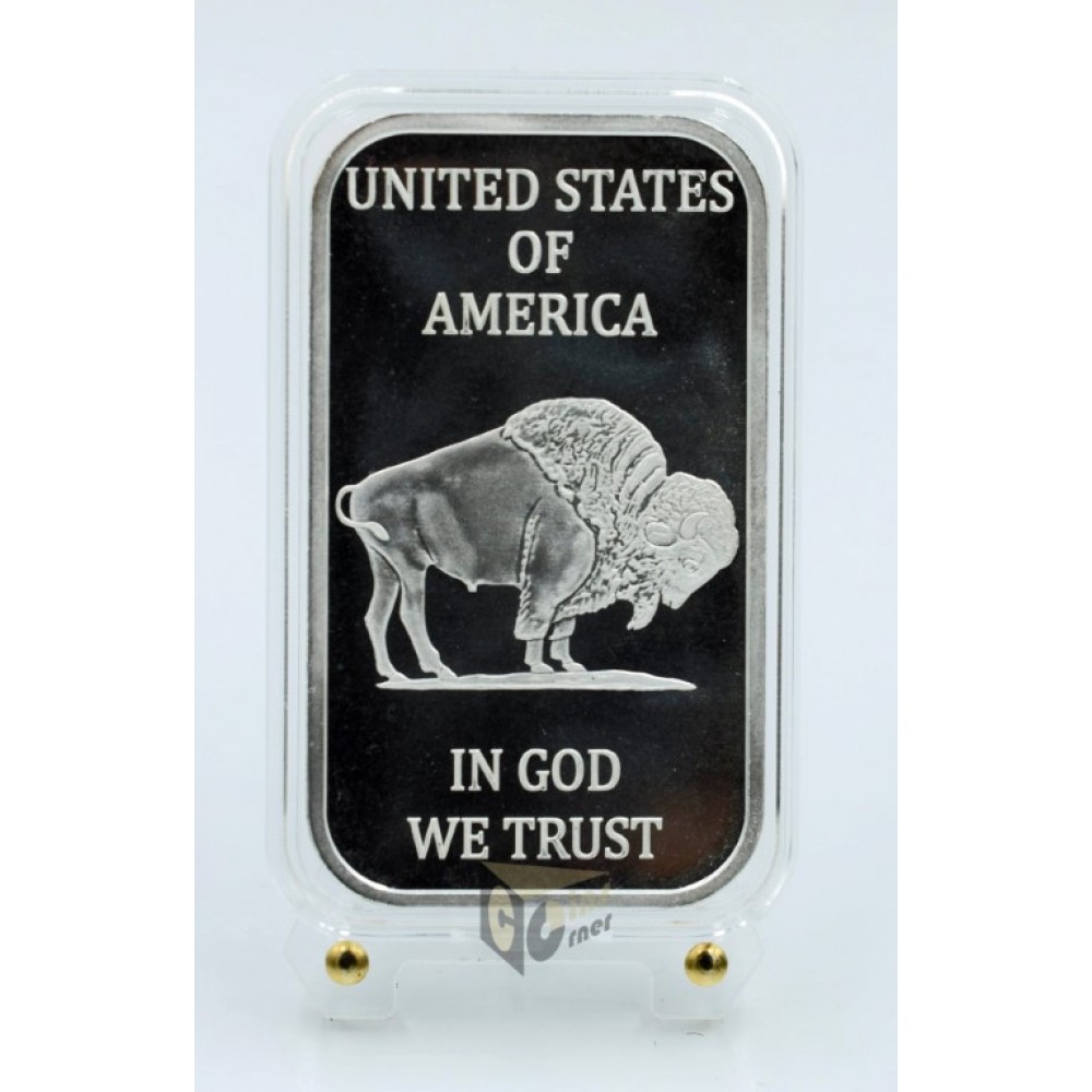 USA SilverTowne Buffalo 1 oz Silver Bar 999 in Capsule
