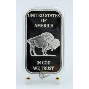 USA SilverTowne Buffalo 1 oz Silver Bar 999 in Capsule