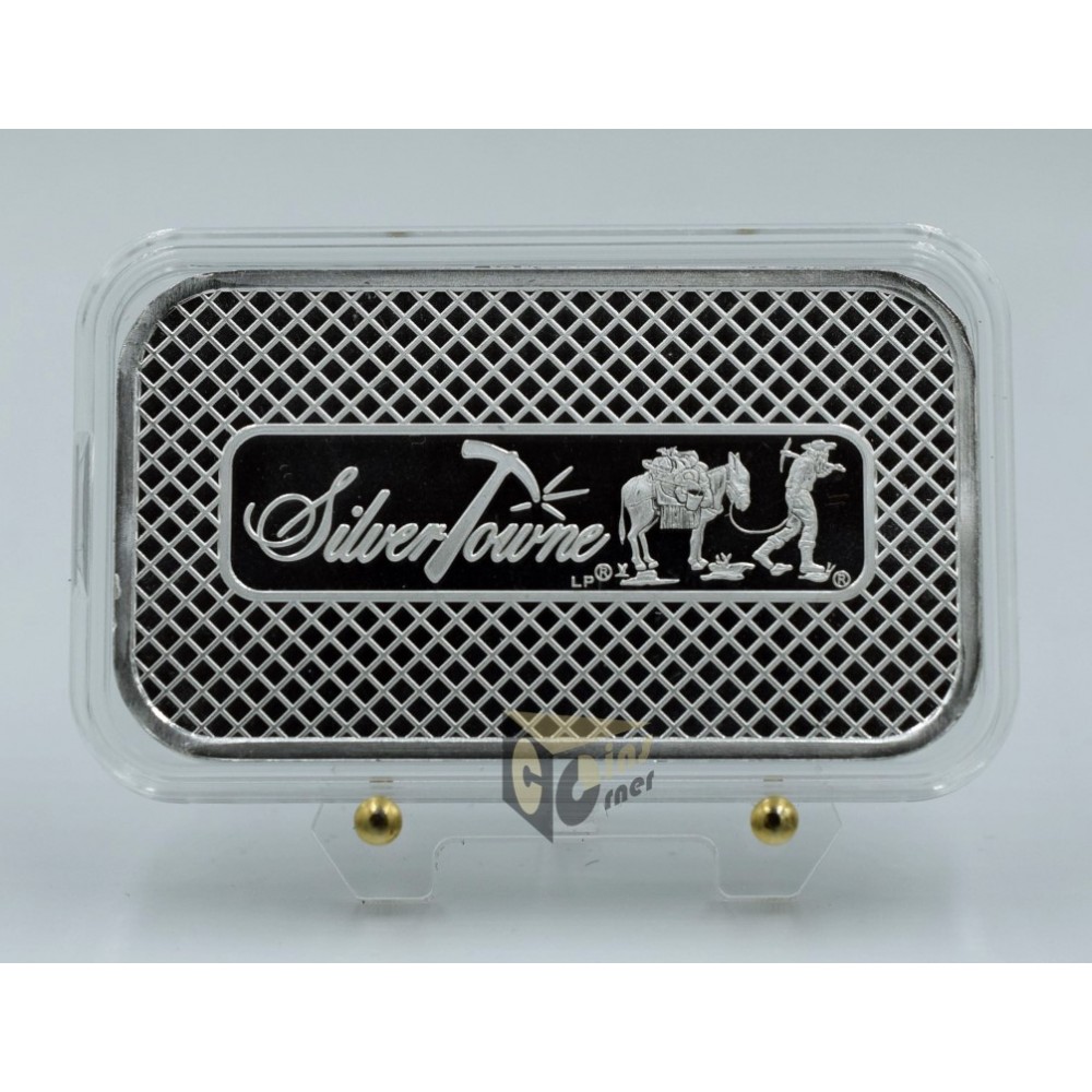 USA SilverTowne Prospector 1 oz Silver Bar 999 in Capsule