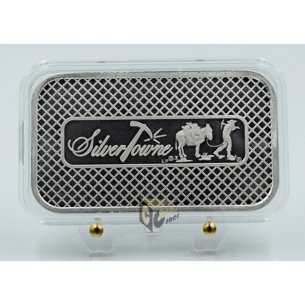 USA SilverTowne Retro Eagle 1 oz Silver Bar 999 in Capsule